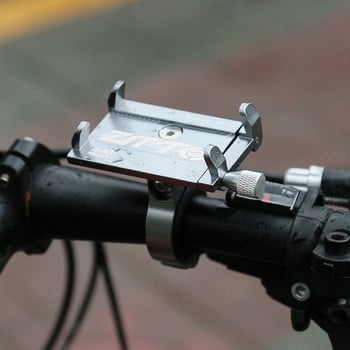 Държач за телефон за велосипед Алуминиева сплав Противоплъзгаща се скоба GPS щипка Универсална стойка за телефон за велосипед за мобилен телефон за мотоциклет скутер