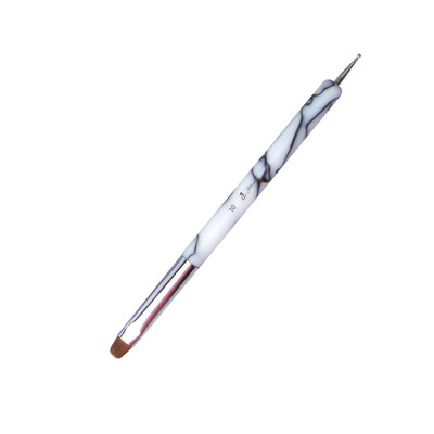 Eval Dual Head Nail Dotting Brush Kolinsky Hair Nair Art Brush Acrylic Liner Flower Brush UV Gel Manicure Painting