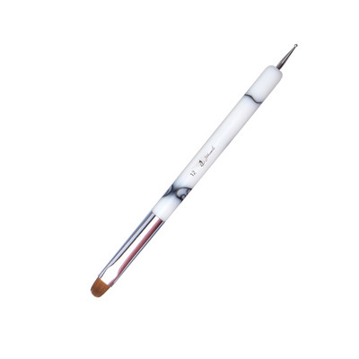 Eval Dual Head Nail Dotting Brush Kolinsky Hair Nair Art Brush Acrylic Liner Flower Brush UV Gel Manicure Painting