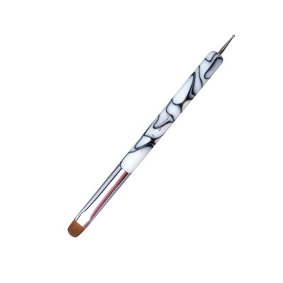 Eval Dual Head Nail Dotting Brush Kolinsky Hair Nair Art Brush Acrylic Liner Flower Brush UV Gel Manicure Painting