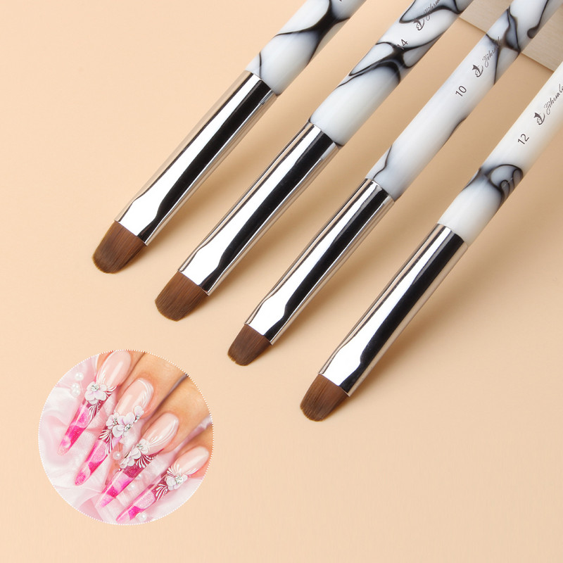 Eval Dual Head Nail Dotting Brush Kolinsky Hair Nair Art ecset akril bélés virágkefe UV gél manikűr festőeszköz