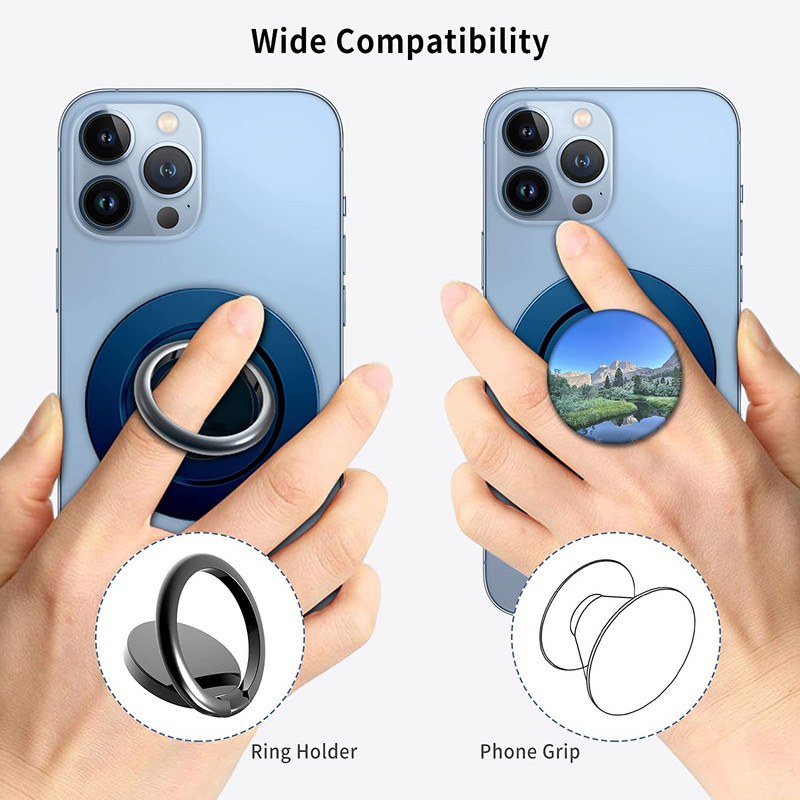 Magnetic Base for Iphone 13 12 Magsafe Socket Base Αφαιρούμενη και συμβατή με ασύρματη φόρτιση Λειτουργεί με υποδοχή τηλεφώνου Socket Grip