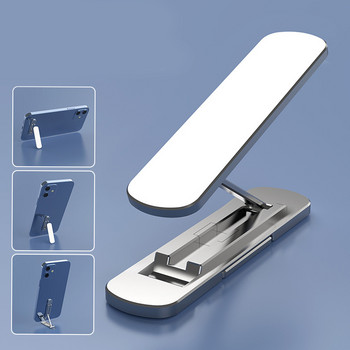 FONKEN държач за мобилен телефон Алуминиева сгъваема стойка за телефон Невидима мини поддръжка Висококачествен метален държач 360 въртяща се стойка