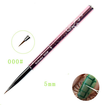 BQAN Ultra vékony 4/5/7/10mm körömbélés ecset faragás festmény virág design csíkok vonalak köröm manikűr eszköz barkács rajztoll