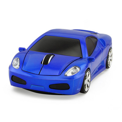 CHYI Car Shape vezeték nélküli számítógépes egér 2,4 GHz-es mini ergonómikus USB optikai mause aranyos 3d rajzfilm LED autós ajándék egerek PC laptophoz