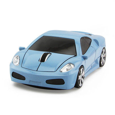 CHYI Car Shape vezeték nélküli számítógépes egér 2,4 GHz-es mini ergonómikus USB optikai mause aranyos 3d rajzfilm LED autós ajándék egerek PC laptophoz