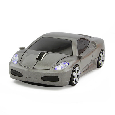 CHYI Car Shape vezeték nélküli számítógépes egér 2,4 GHz-es mini ergonómikus USB optikai mause aranyos 3d rajzfilm LED autós ajándék egerek PC laptophoz
