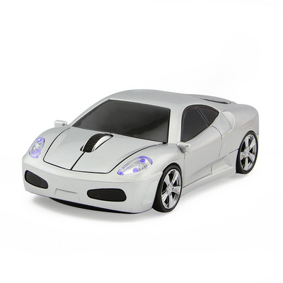 CHYI Car Shape vezeték nélküli számítógépes egér 2,4 GHz-es mini ergonómikus USB optikai mause aranyos 3d rajzfilm LED autós ajándék egerek PC laptophoz