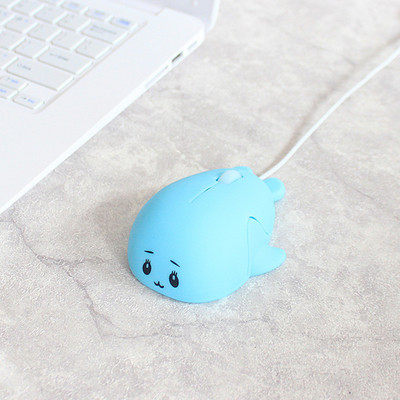 Μίνι ενσύρματο ποντίκι Cute Dolphin Design Εργονομικό Mause Optical USB Pink Creative Girl Gift Φορητά ποντίκια για φορητούς υπολογιστές Τρία κλειδιά