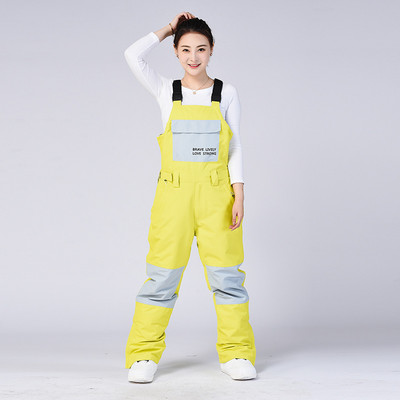 Zimske skijaške hlače Muško i žensko jednodijelno odijelo s pojasom Hlače za snowboarding Vodootporne toplinske skijaške hlače otporne na vjetar Snowboards