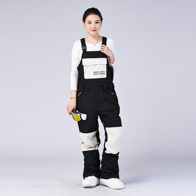 Zimske skijaške hlače Muško i žensko jednodijelno odijelo s pojasom Hlače za snowboarding Vodootporne toplinske skijaške hlače otporne na vjetar Snowboards