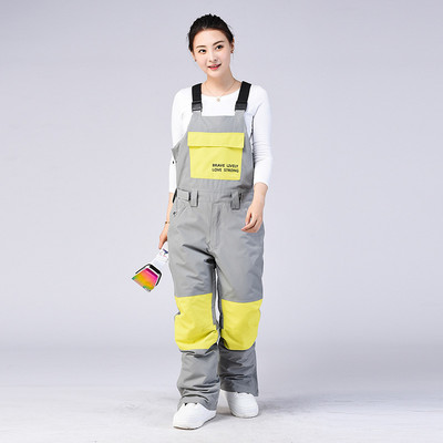 Zimske skijaške hlače Muško i žensko jednodijelno odijelo s pojasom Hlače za snowboarding Vodootporne toplinske skijaške hlače otporne na vjetar Snowboards