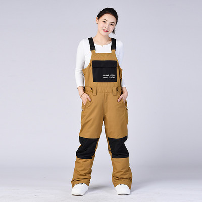 Zimske skijaške hlače Muško i žensko jednodijelno odijelo s pojasom Hlače za snowboarding Vodootporne toplinske skijaške hlače otporne na vjetar Snowboards