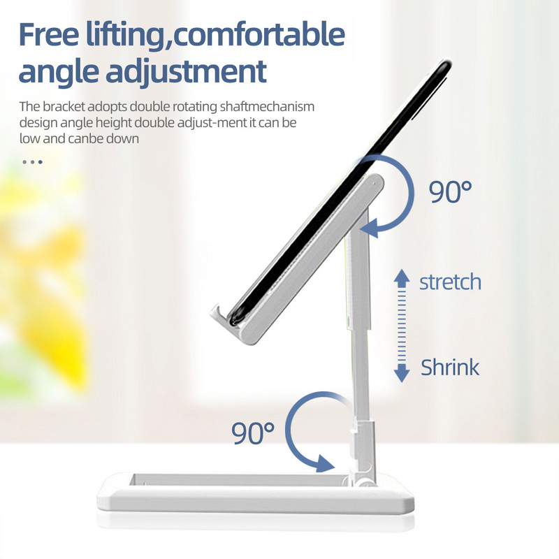 FONKEN Πτυσσόμενη βάση θήκης τηλεφώνου Επιτραπέζια βάση Κλιπ Universal Desktop θήκη κινητού τηλεφώνου για iPhone 13 12 Xiaomi Samsung Lazy Holder