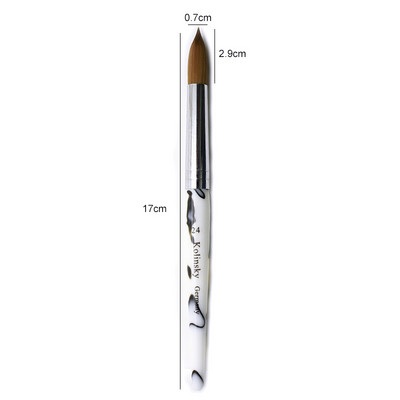 TIANMI Gradient Color Kolinsky akril köröm ecsetek Nail Art Tool körömlakk ecset készlet festőtoll köröm kezdőknek
