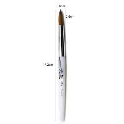 TIANMI Gradient Color Kolinsky akril köröm ecsetek Nail Art Tool körömlakk ecset készlet festőtoll köröm kezdőknek