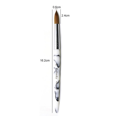 TIANMI Gradient Color Kolinsky akril köröm ecsetek Nail Art Tool körömlakk ecset készlet festőtoll köröm kezdőknek