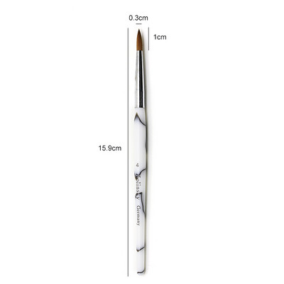 TIANMI Gradient Color Kolinsky akril köröm ecsetek Nail Art Tool körömlakk ecset készlet festőtoll köröm kezdőknek
