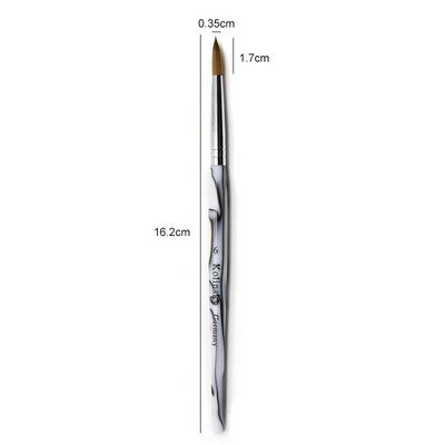 TIANMI Gradient Color Kolinsky akril köröm ecsetek Nail Art Tool körömlakk ecset készlet festőtoll köröm kezdőknek