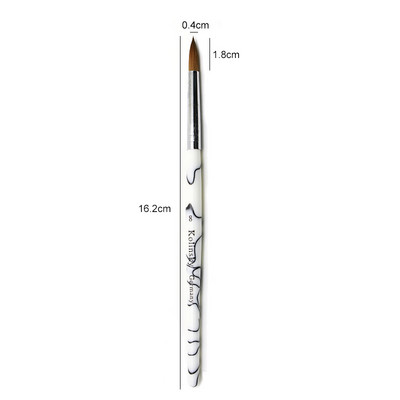 TIANMI Gradient Color Kolinsky akril köröm ecsetek Nail Art Tool körömlakk ecset készlet festőtoll köröm kezdőknek