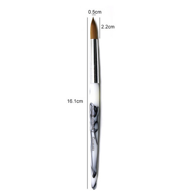 TIANMI Gradient Color Kolinsky akril köröm ecsetek Nail Art Tool körömlakk ecset készlet festőtoll köröm kezdőknek