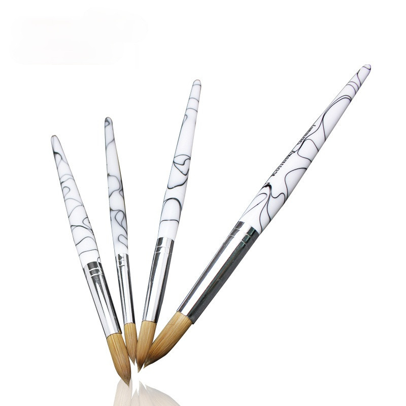 TIANMI Gradient Color Kolinsky akril köröm ecsetek Nail Art Tool körömlakk ecset készlet festőtoll köröm kezdőknek