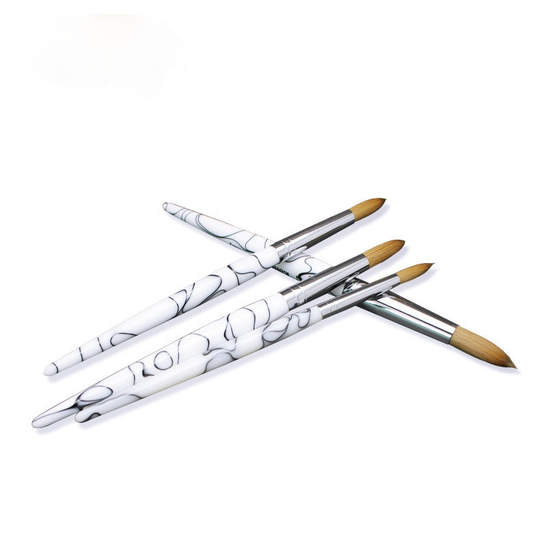 TIANMI Gradient Color Kolinsky akril köröm ecsetek Nail Art Tool körömlakk ecset készlet festőtoll köröm kezdőknek