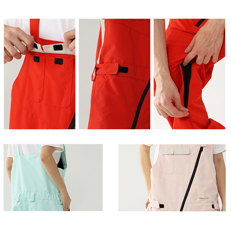 2022 m. neperpučiamas vėjas, šiltos moteriškos kelnės lauko snieglenčių sportui vyriškas kombinezonas, moteriškas slidinėjimo kombinezonas kalnuose, šildomi laisvi moteriški drabužiai