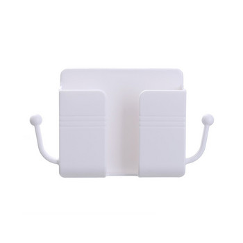 Fonken надстроена кутия за съхранение на стенен монтаж Държач за зареждане на мобилен телефон Стикер за стена Калъф за органайзер за смартфон Поставка за стена