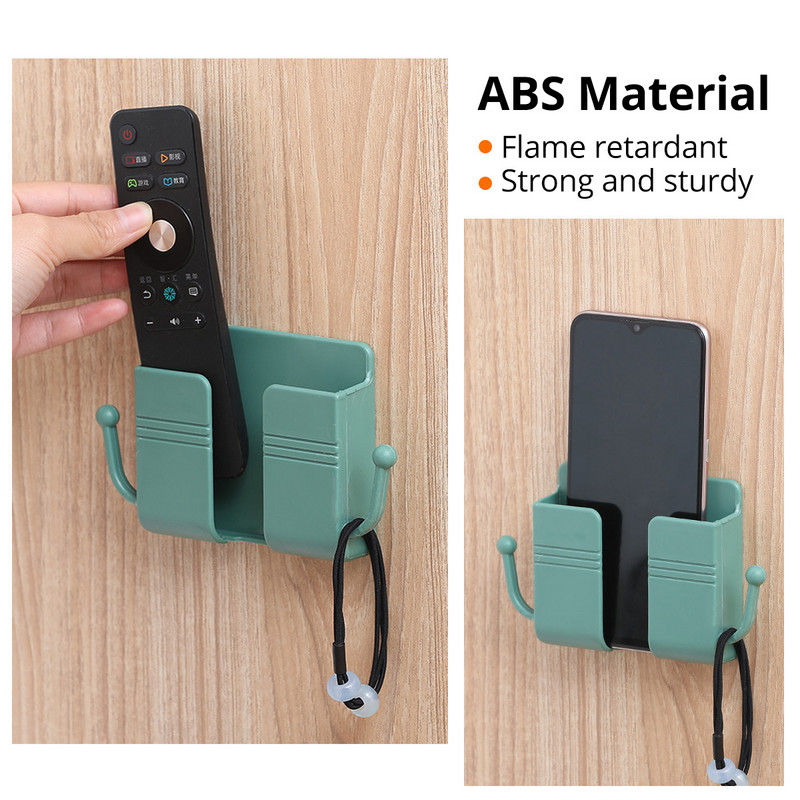 Fonken Αναβαθμισμένο Κιβώτιο Αποθήκευσης Επιτοίχιας βάσης Βάση φόρτισης κινητού τηλεφώνου Αυτοκόλλητο τοίχου Ατζέντα Smartphone Θήκη κρεμαστή βάση