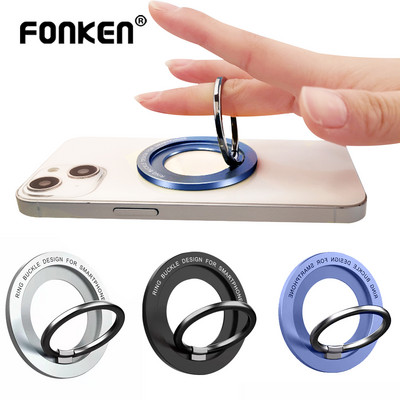 FONKEN за Apple Magsafe Finger Ring Holder Ултратънка магнитна стойка за телефон за Iphone 14 13 12 Pro Max Скоба за смартфон