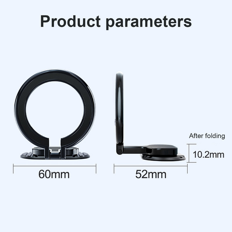 FONKEN za Apple Magsafe Ring Držač za telefon u automobilu za Iphone 14 13 12 Pro Max Magnetski držač za telefon za montažu na nadzornu ploču GPS stalak