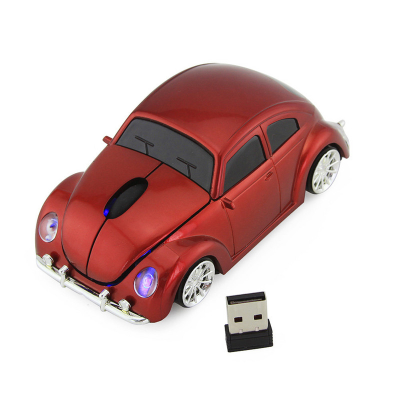 Vezeték nélküli autó alakú számítógépes egér USB optikai mini 3d ergonómikus SUV játék egerek hordozható PC gamer mause laptophoz, Macbookhoz