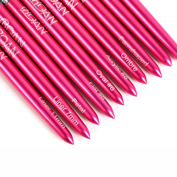 BQAN 1 PC Rose Red Nail Brush Gel Brush Draw Tips Drawing Liner Painting Ακρυλικό πινέλο για μανικιούρ Διακοσμήσεις με πινέλο νυχιών