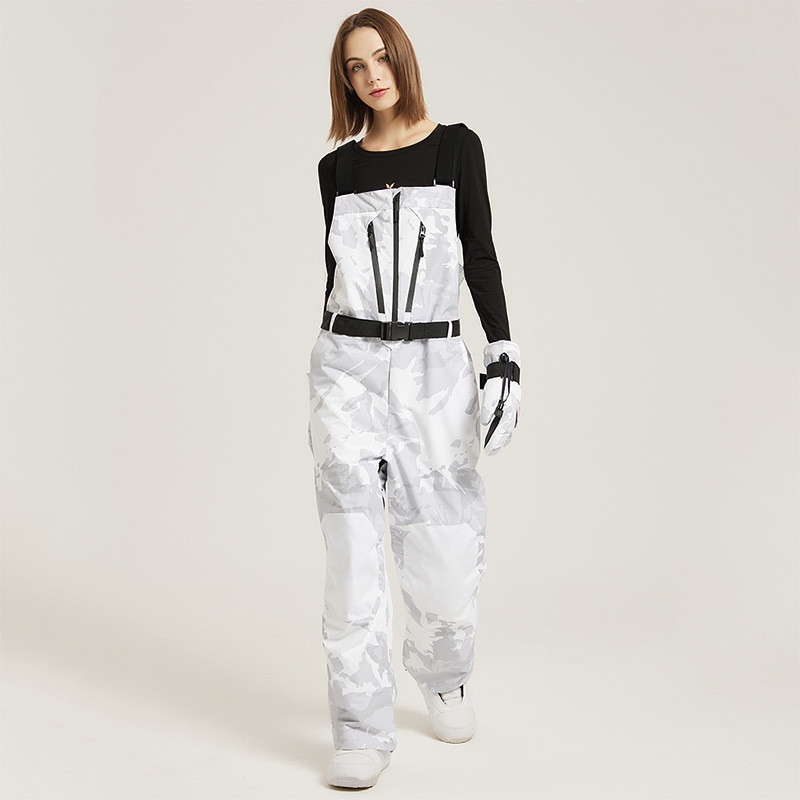 Új One Piece sínadrágok Férfi Női Síoverall Farmer Jumpsuits Outdoor Snowboard Kosztümök Laza szélálló vízálló síruhák
