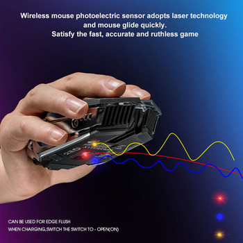 X11 Ασύρματο ποντίκι παιχνιδιών Επαναφορτιζόμενο 2,4G Ασύρματο αθόρυβο LED USB Οπτικά εργονομικά ποντίκια gaming για φορητό υπολογιστή/υπολογιστή