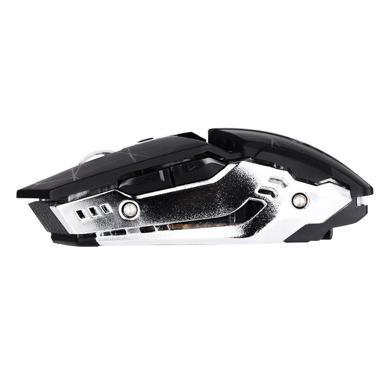 Bezdrôtová herná myš X11, nabíjateľná 2,4G bezdrôtová tichá LED USB optická ergonomická herná myš pre notebook/PC