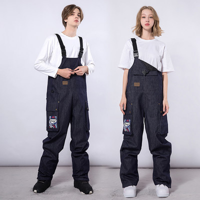 Pantaloni de schi iarnă pentru femei, îmbrăcăminte pentru snowboard, salopete pentru bărbați, pantaloni pentru zăpadă în aer liber, haine calde de iarnă, pentru zăpadă, salopetă de schi