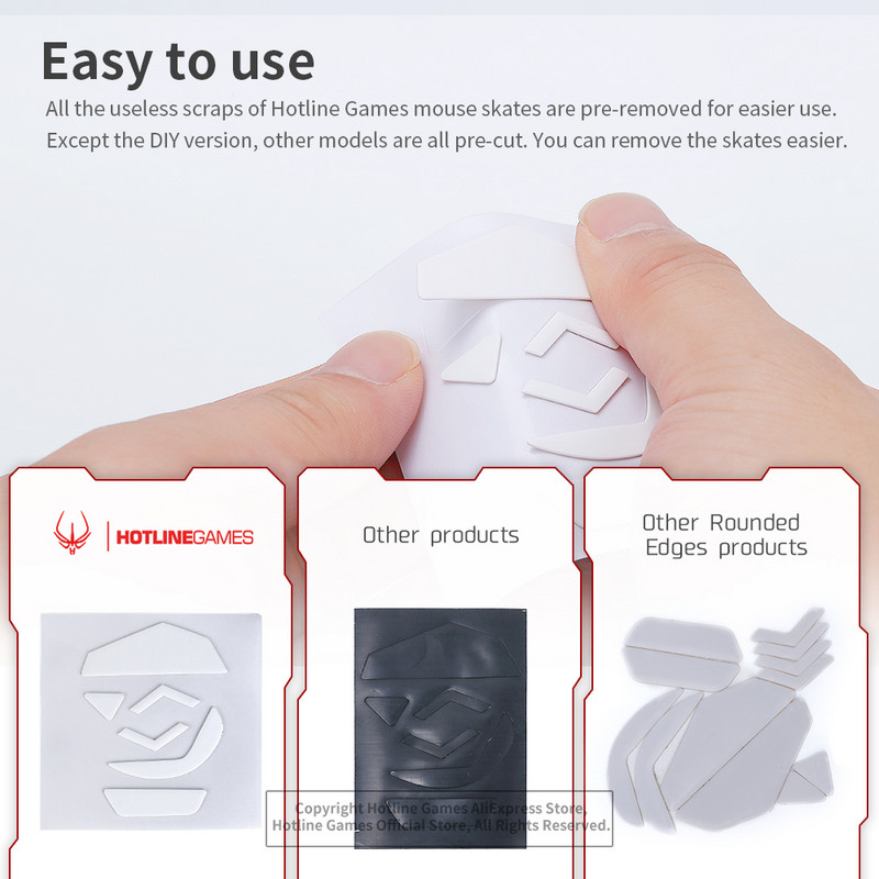 2 seturi Hotline Games 3.0 Plus Margini curbate rotunjite Picioare mouse patine pentru Logitech MX Master 3 Gaming Mouse Picior Pad înlocuire