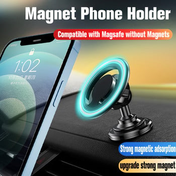 Магнитен държач за телефон за iPhone 14 13 12 Pro Max Smarphone Универсален пръстен Magsafe Phone Mount Скоба за мобилен телефон в кола Магнитна