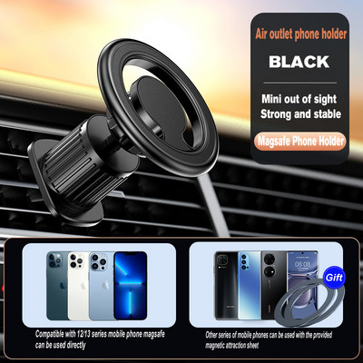 Magnetni držač telefona za iPhone 14 13 12 Pro Max Smarphone Univerzalni prsten Magsafe Nosač za mobilni telefon u automobilu, magnetski