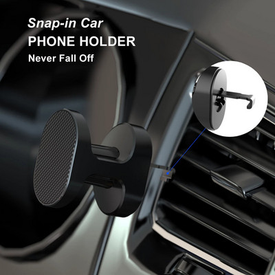 Magnētiskais automašīnas tālruņa turētājs Magnet Mount Mobilā mobilā tālruņa statīvs GPS atbalsts iPhone 13 12 Xiaomi Huawei Samsung S21 S10 Ultra