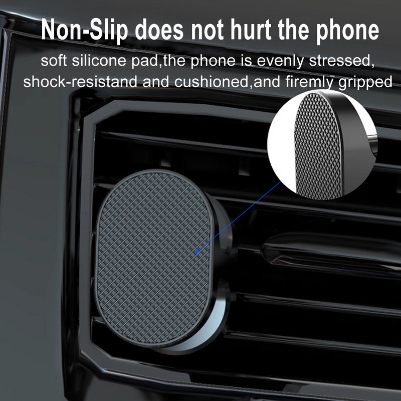 Magnetinis automobilio telefono laikiklis Magnetinis mobiliojo telefono stovas GPS palaikymas, skirtas iPhone 13 12 Xiaomi Huawei Samsung S21 S10 Ultra