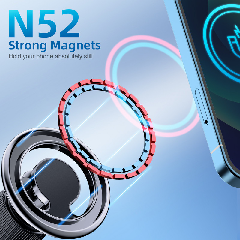 Mágneses autós tartó kompatibilis az iPhone 14/12/13/Pro/12 Max/12 Mini Magsafe Case Erős mágneses légszellőzős telefontartó állvány