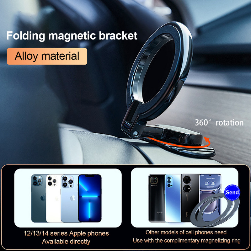 Magsafe autóra szerelhető alumínium ötvözet mágneses műszerfali telefontartó autóhoz iPhone 14 Plus 13 12 Pro Max Mini MagSafe Case Carhoz