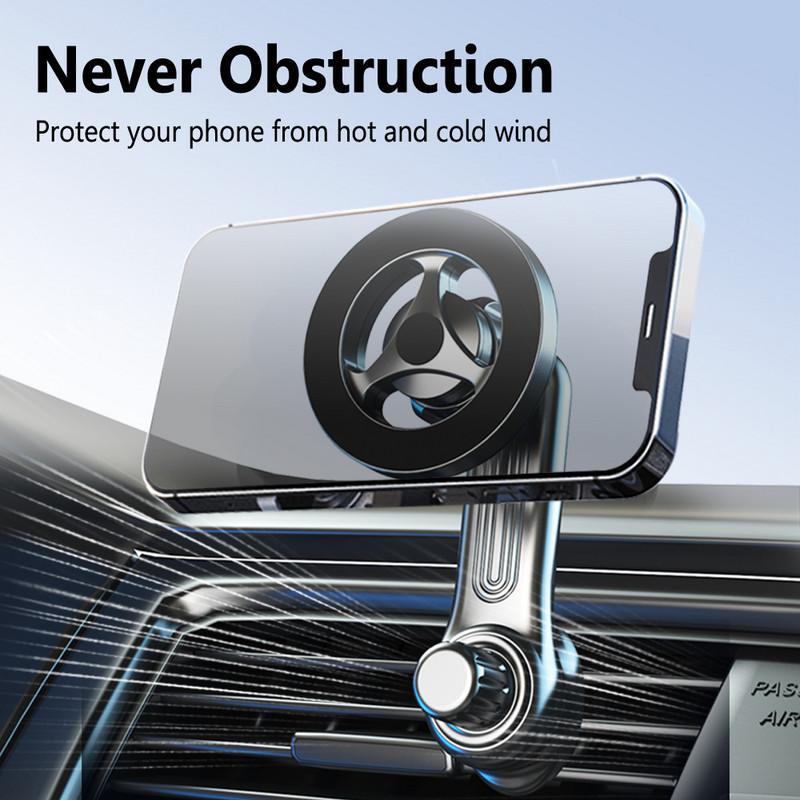 Suport magnetic universal pentru telefon Magnet puternic Cleme pentru aerisire auto Suport pentru telefon mobil pentru iPhone 14 Plus 13 12 OPPO Xiaomi Samsung