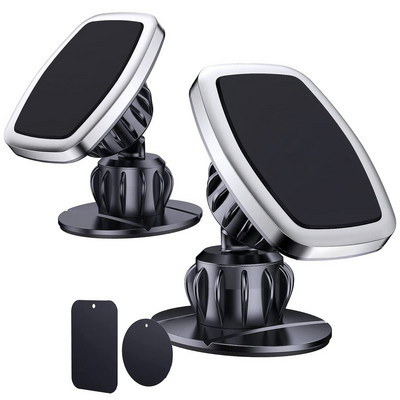 Universalus magnetinis automobilinio telefono laikiklio stovas skirtas iPhone Samsung Xiaomi Magnet Mount apvalaus automobilio laikiklio prietaisų skydelio mobiliojo telefono stovas