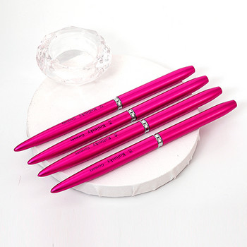 TIANMI Kolinsky Acrylic Nail Art Brush UV Gel Polish Brush στυλό σκαλίσματος Βούρτσα υγρής πούδρας νυχιών Επαγγελματική ροζ κρύσταλλο μεταλλική λαβή