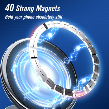 Μαγνητικός δακτύλιος βάσης τηλεφώνου ταμπλό για αυτοκίνητο MagSafe βάση για iPhone 14 13 12 Pro Max Mini Magnet Θήκη Πτυσσόμενος βραχίονας αυτοκινήτου