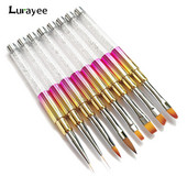Nail Art kist Akrilne profesionalne akrilne četke za nokte Flower Painting Liner Crtanje četkica za ukrašavanje noktiju